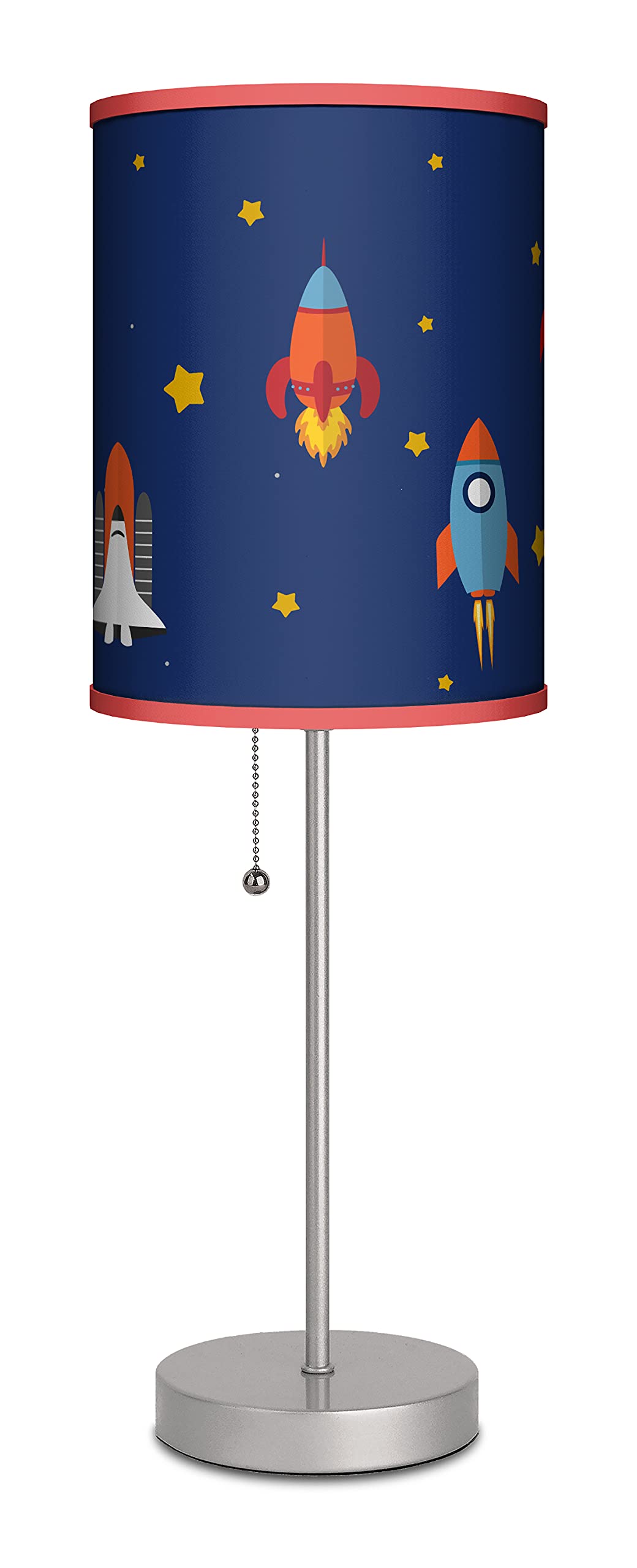 Space Rocket Night Light for Kids - LED Desk Lamp for Boys' Bedroom Decor, Cool Gift for Children - Perfect for Study, Reading & Bedtime Comfort