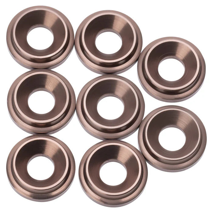 Gunmetal M3 (8) Aluminum Countersunk Washers - Flat Head Screw Fasteners for Furniture, Electronics & DIY Projects