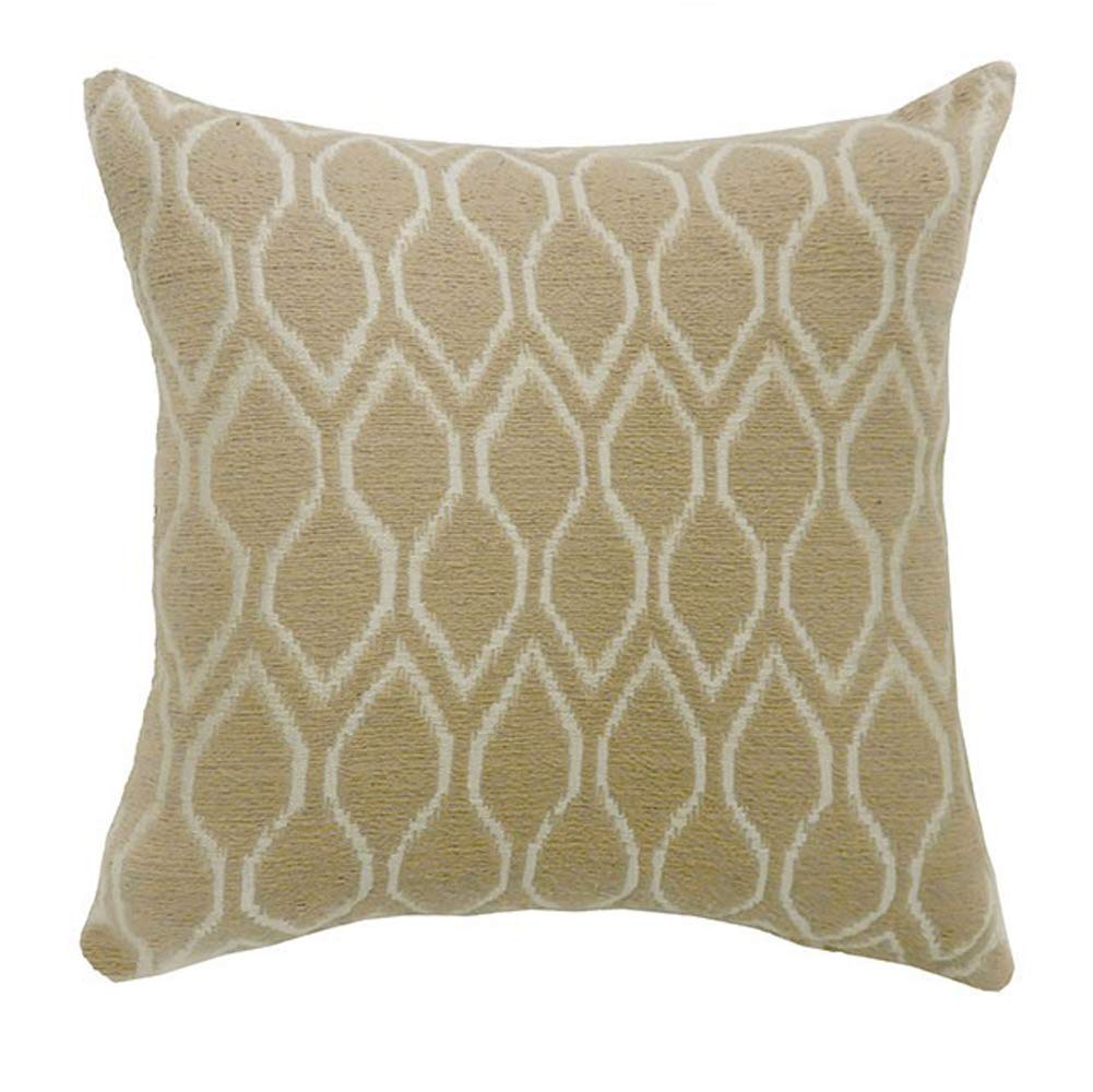 Benjara MAE Contemporary Large Decorative Throw Pillows with Soft Fabric - Set of 2, Brown - Perfect for Sofa, Bed & Living Room Decor