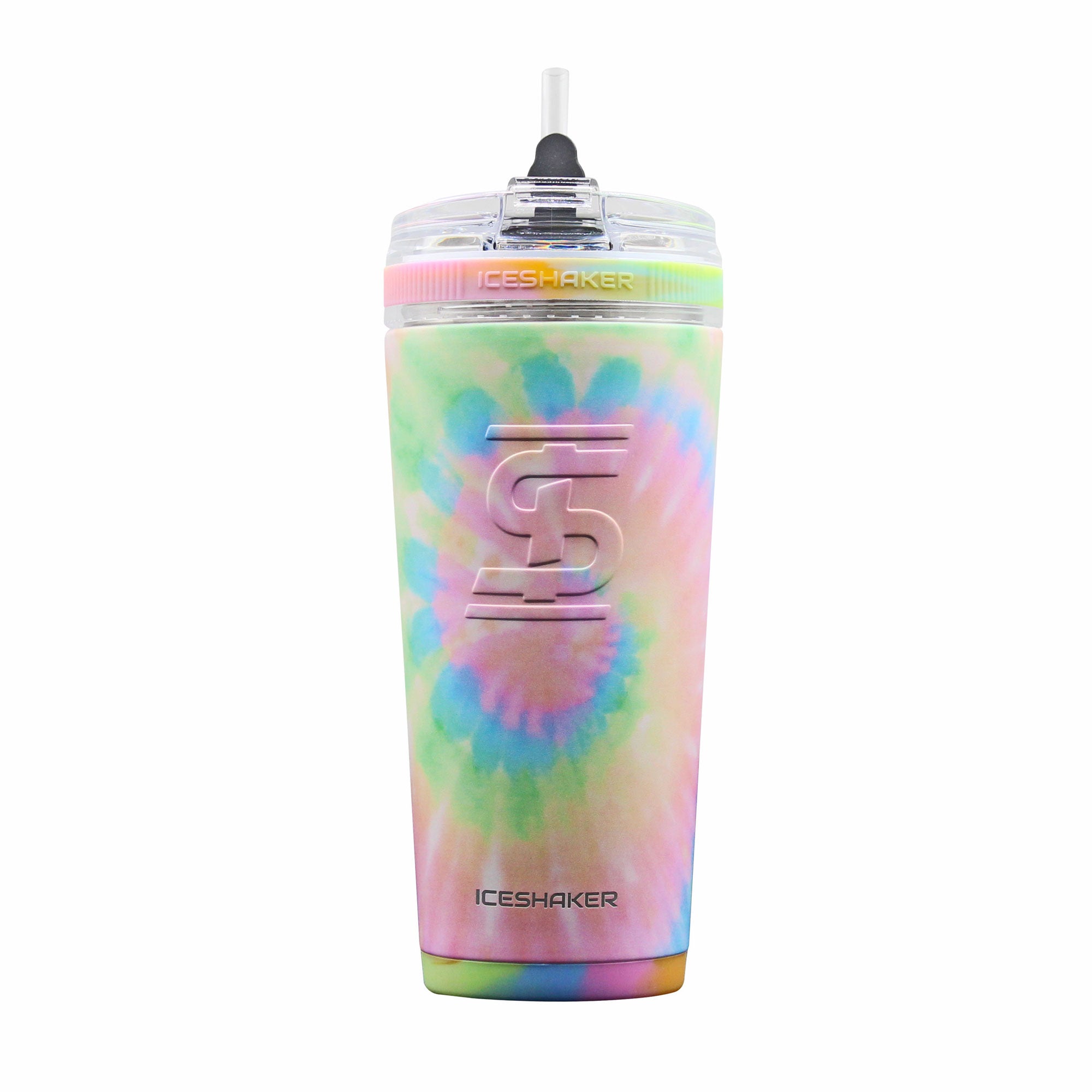 26oz Flex Bottle - Cotton Candy Tie Dye Design | Leak-Proof & Reusable Water Bottle for Gym, Hiking & Outdoor Activities