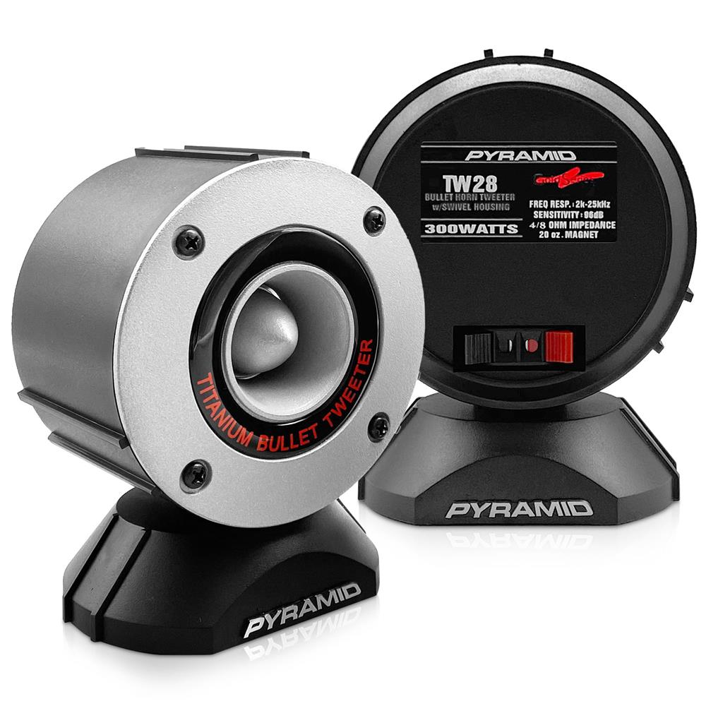 300W Aluminum Bullet Horn with Swivel Housing - High Power Loudspeaker for Trucks, Boats, Emergency Vehicles & Outdoor Warning Systems