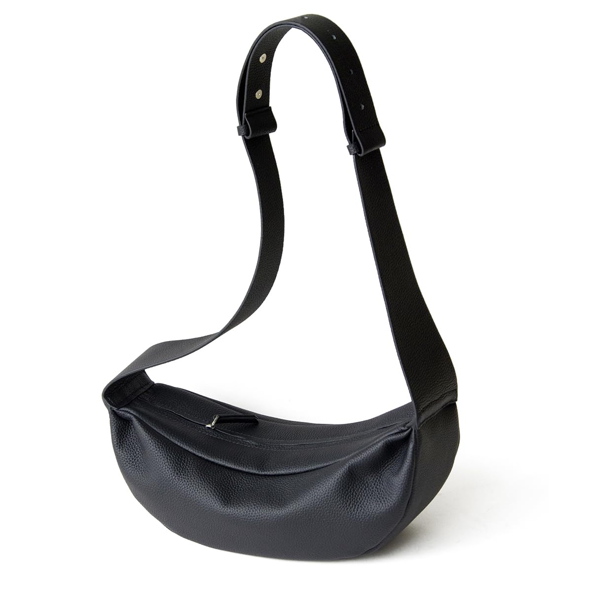 Genuine Leather Crossbody Sling Bags for Women - Minimalist Casual Chest Bag with Adjustable Wide Strap | Perfect for Travel, Shopping & Everyday Use