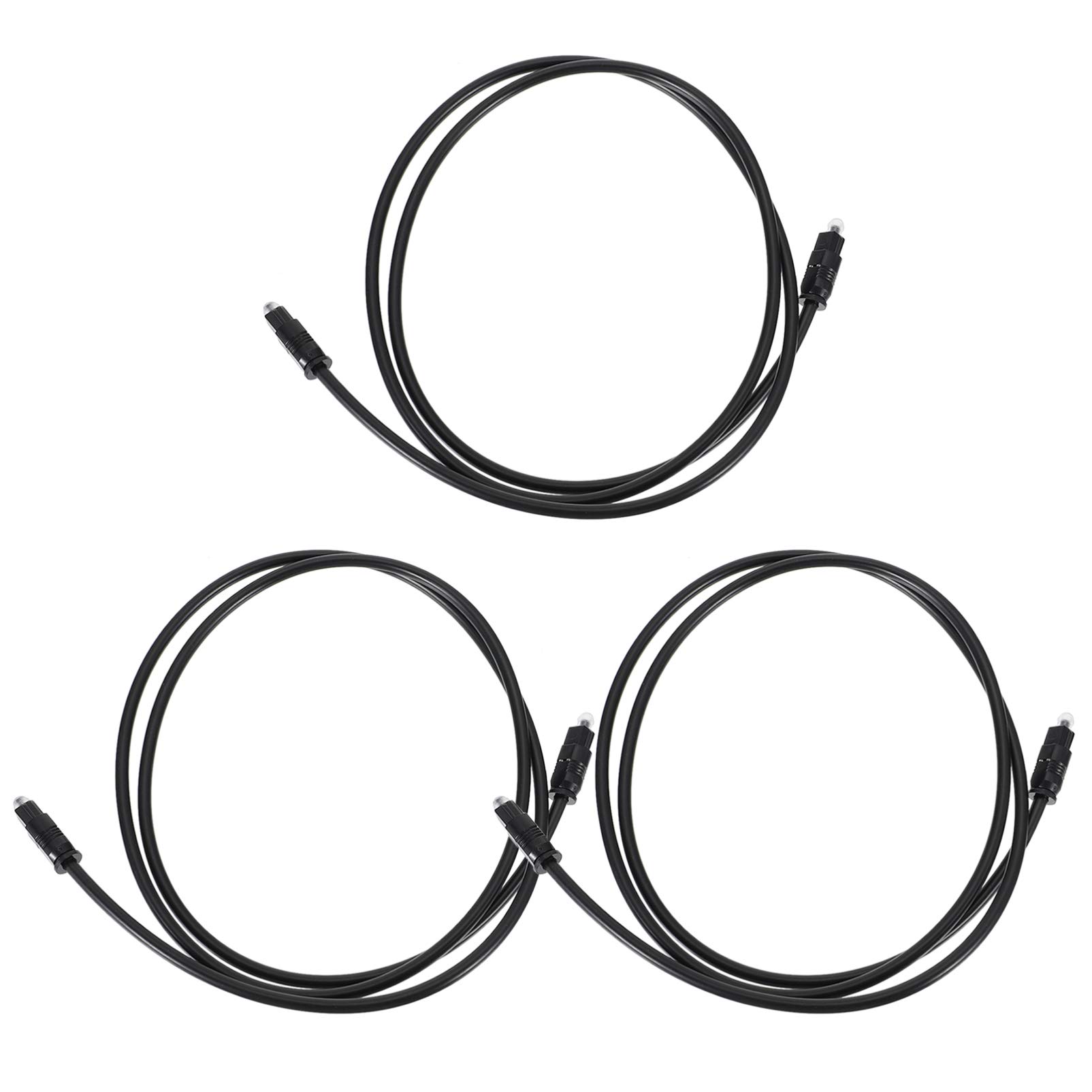 Milisten 3PCS Premium Digital Optical Audio Cable - High-Quality PVC Conversion Line for Home Theater, Game Consoles, and Sound Systems