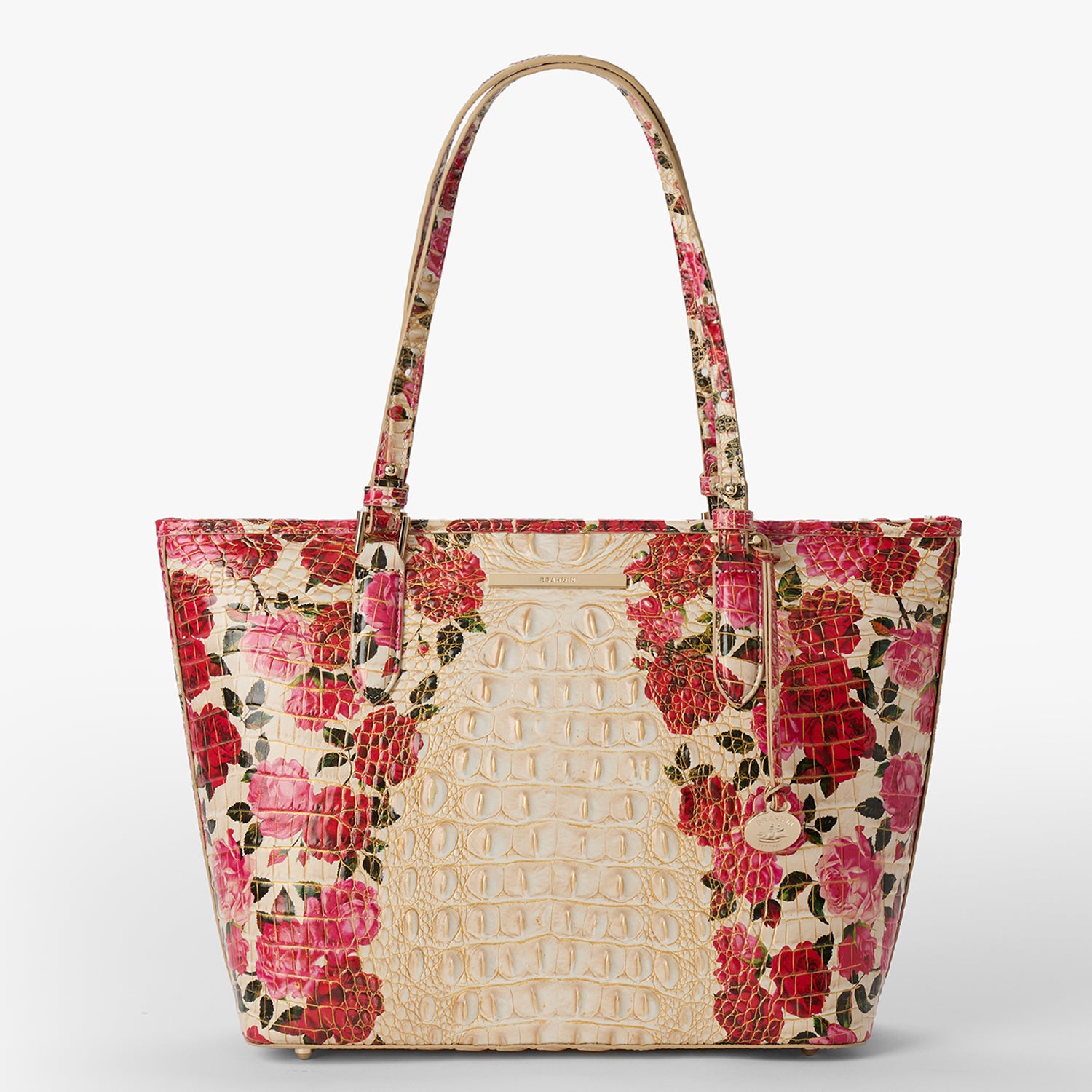 Asher Romantic Roses Ombre Medium Tote Bag - Stylish Handbag for Women, Perfect for Work, Travel, and Everyday Use