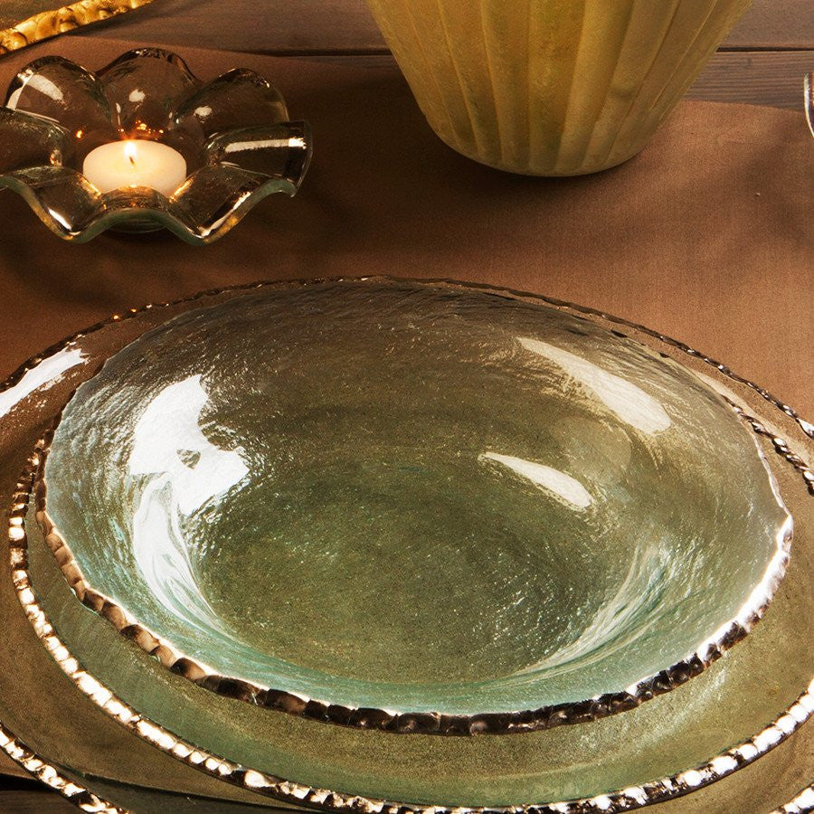 Premium Platinum Edge Dinner Plates - Elegant & Durable Fine Dining Tableware for Weddings, Parties & Upscale Restaurants