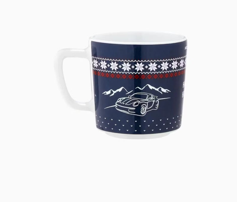 Porsche Limited Edition Christmas Espresso Cup No. 2 - Holiday Gift for Coffee Lovers, Collectible Ceramic Mug for Xmas Decor & Coffee Break