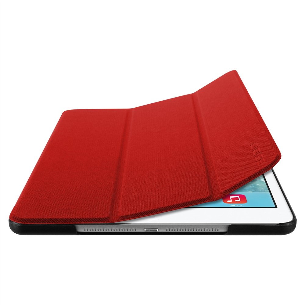 Premium Leather Ledger Folio Case for Apple iPad Air (CSF1IPDA-RD) - Slim Protective Cover with Auto Sleep/Wake | Perfect for Business, Travel & Everyday Use