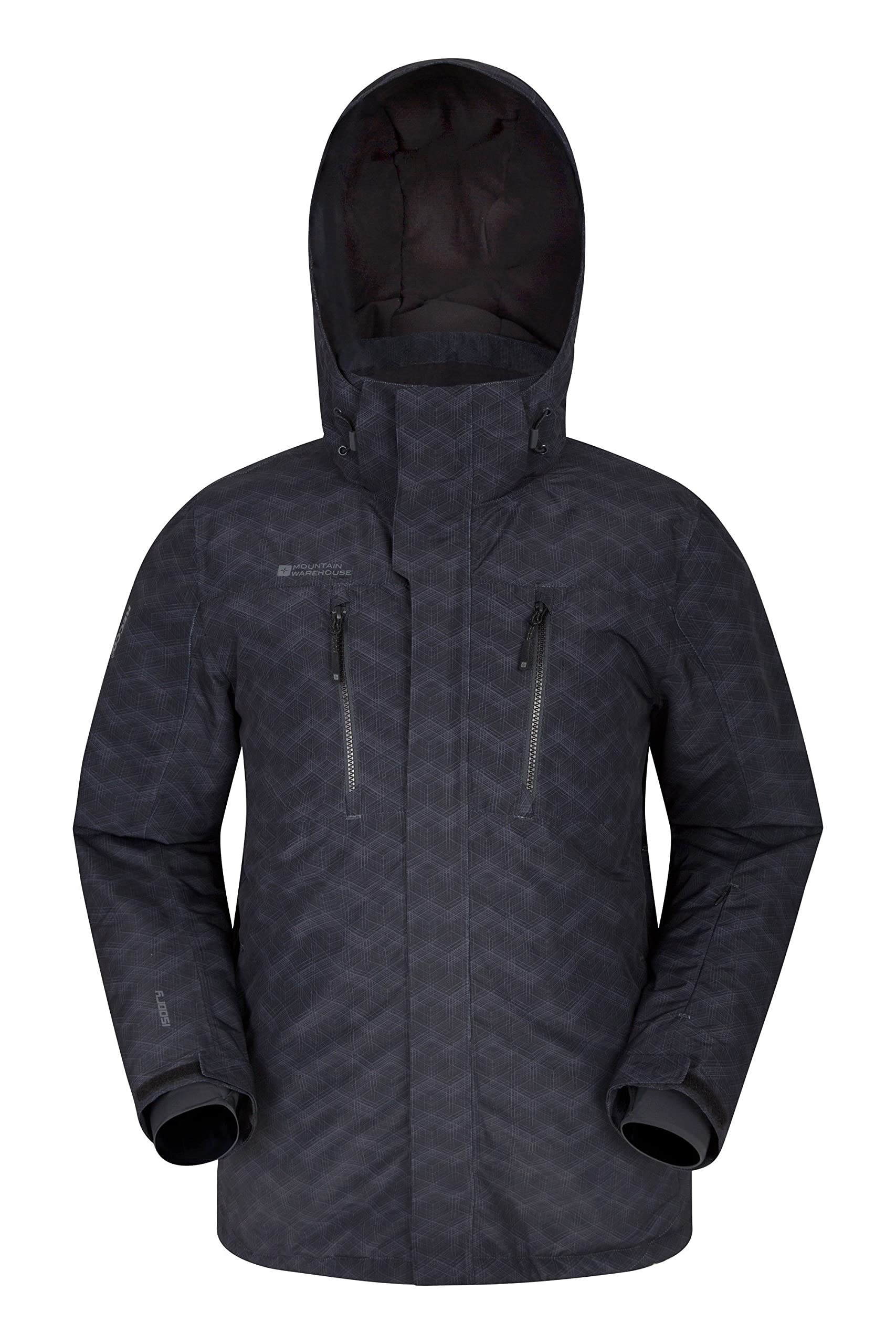 Mountain Warehouse Men's Galaxy Print Ski Jacket - Waterproof Winter Snow Jacket for Skiing, Snowboarding & Outdoor Activities