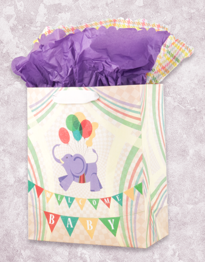 Floating Elephant Garden Gift Bags - Waterproof Decorative Gift Pouches for Outdoor Parties, Baby Showers & Wedding Favors