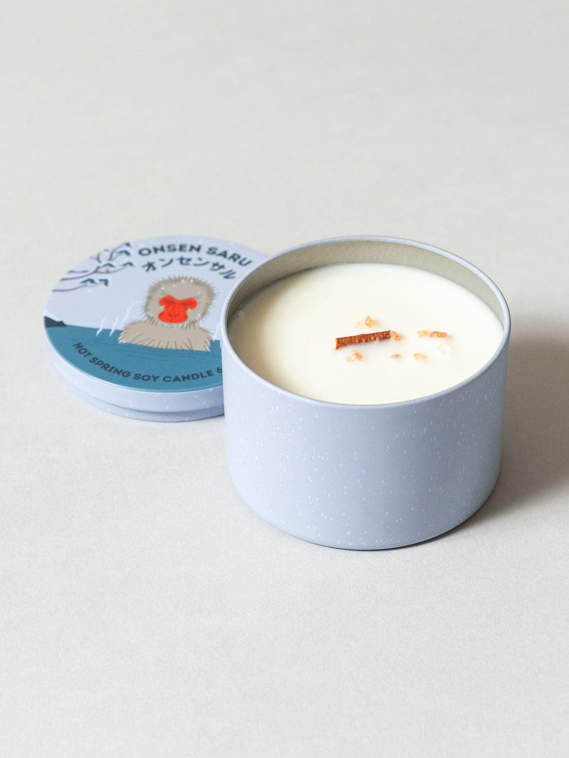 Onsen Saru Japanese Hot Spring Soy Wax Candle - Aromatherapy for Relaxation & Spa Nights at Home