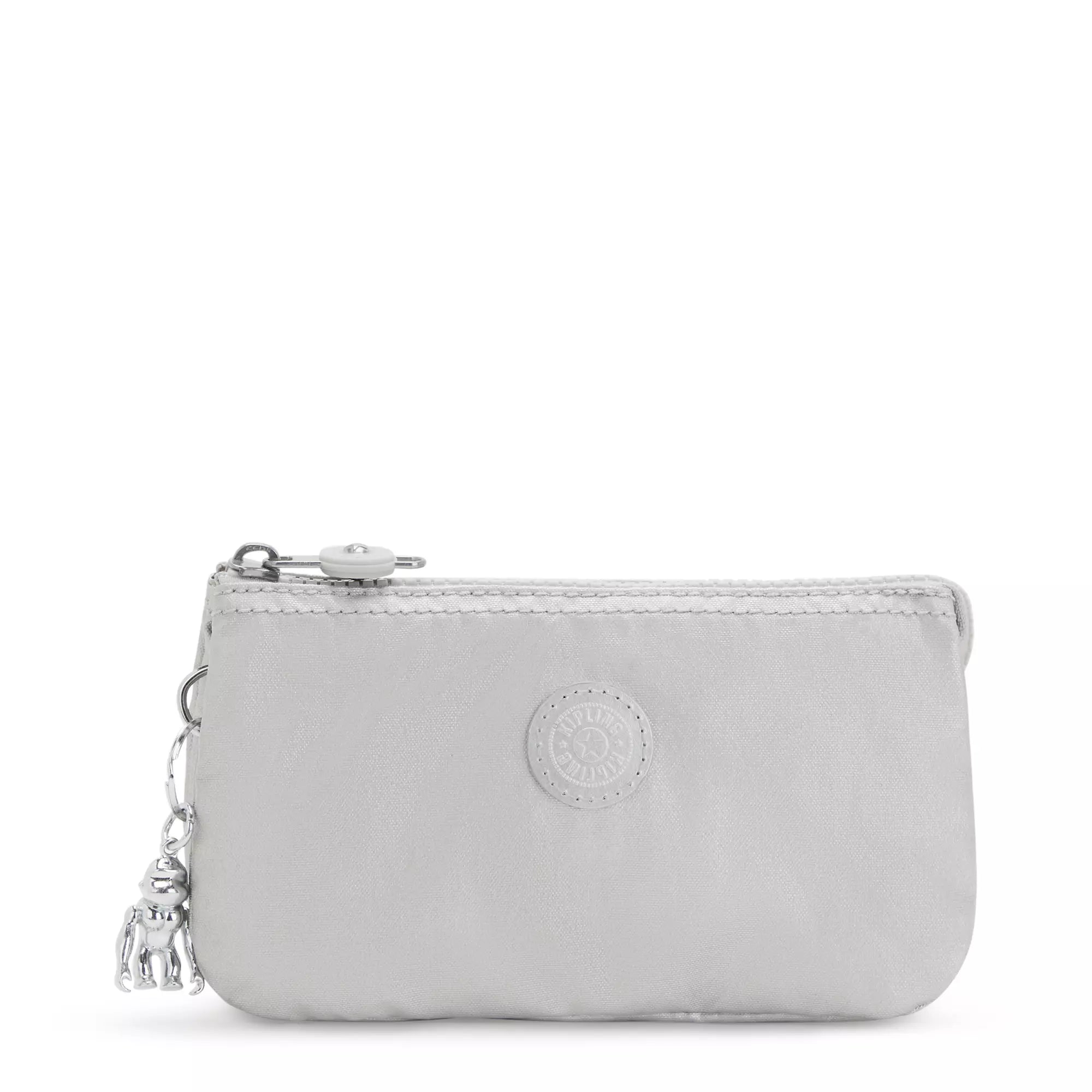 Kipling Creativity Large Metallic Pouch - Stylish Shiny Crossbody Bag for Women | Perfect for Travel, Work & Everyday Use