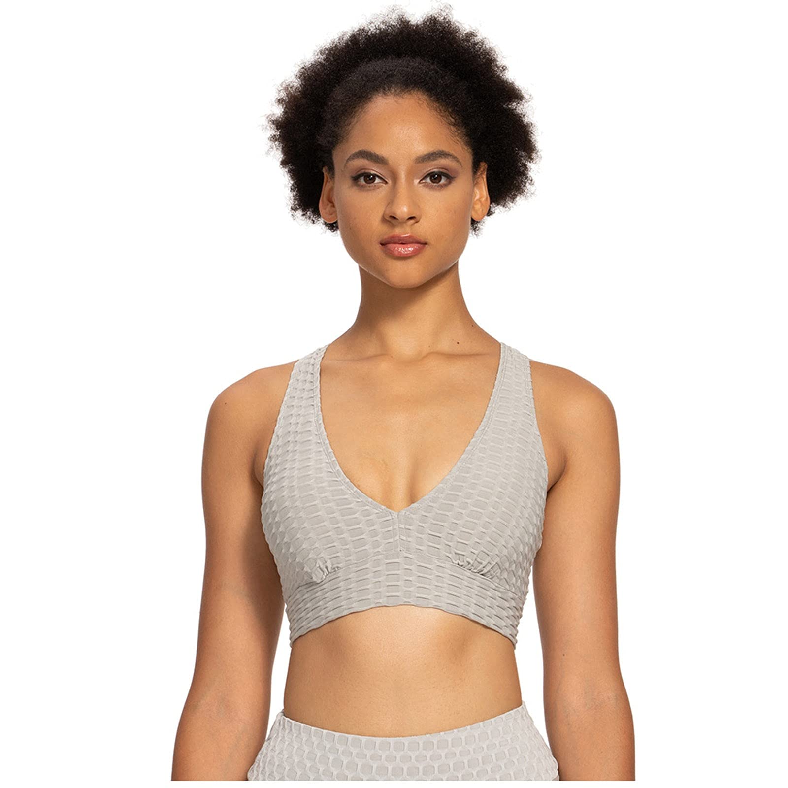 Crisscross Back Sports Bra for Women - Breathable Fitness Vest with Gather Design for Yoga, Running & Workout