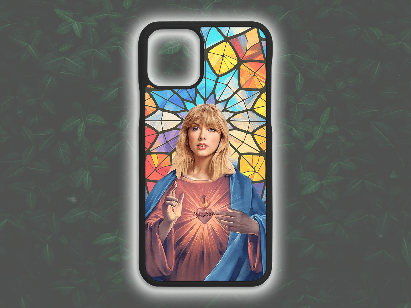 Saint Taylor Swift Phone Case - Shockproof Rubber Cover for iPhone 15/14/13/12/11 Pro Max XR XS - Perfect for Concerts, Travel & Everyday Protection