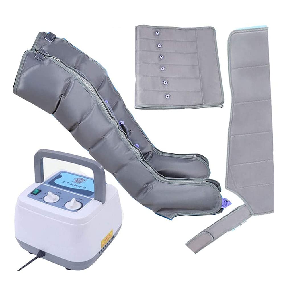 QLIGHA Air Compression Massager for Legs, Arms, Waist - Portable Circulation Booster with Adjustable Pressure for Relaxation, Pain Relief & Slimming - Ideal for Home, Office & Travel Use
