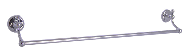 Simple Chrome Towel Rail Haga - Space-Saving Bathroom Organizer for Small Spaces & Modern Homes