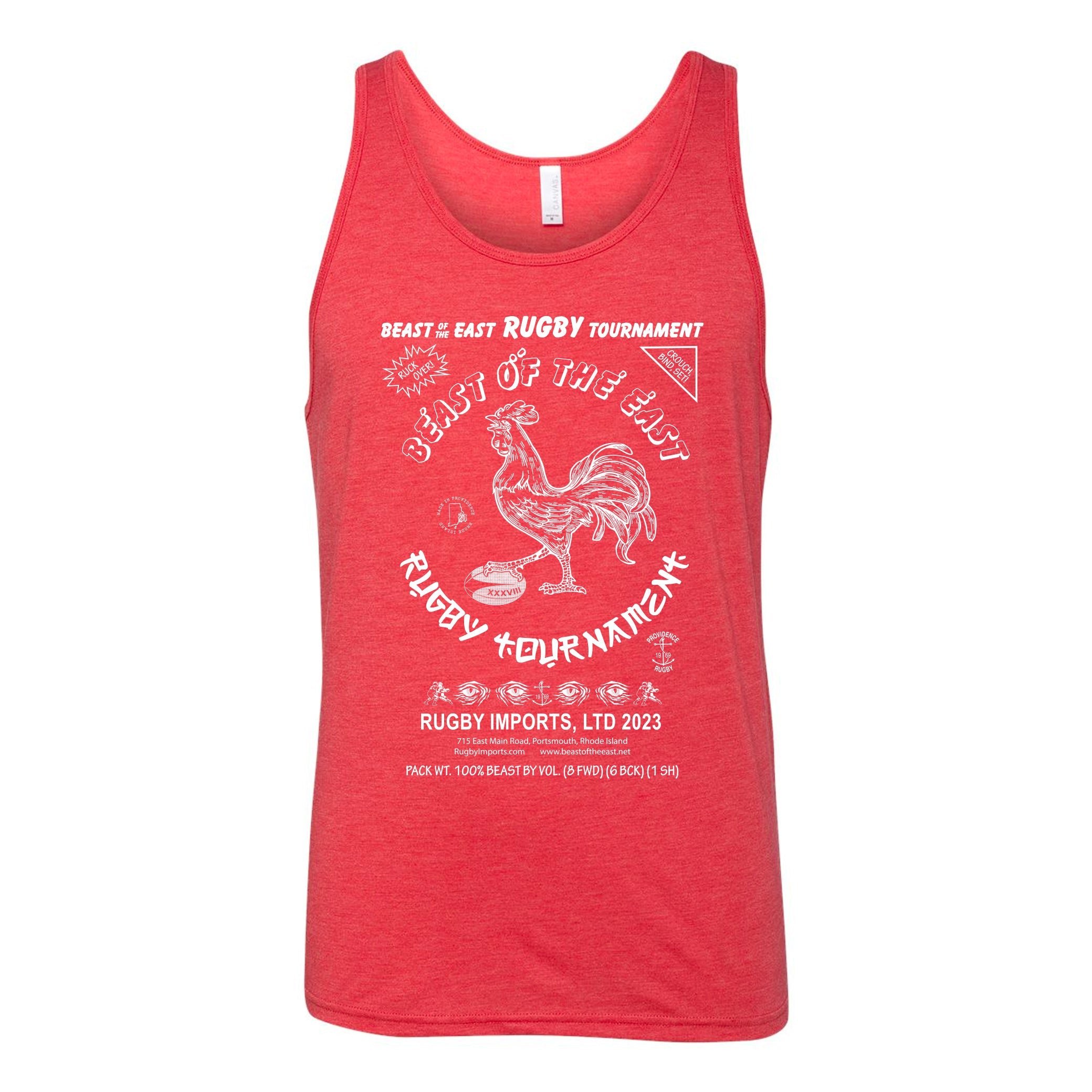 BOE 2023 Spicy Rugby Tank Top for Men & Women - Breathable Athletic Shirt for Rugby, Gym, Workouts & Casual Wear