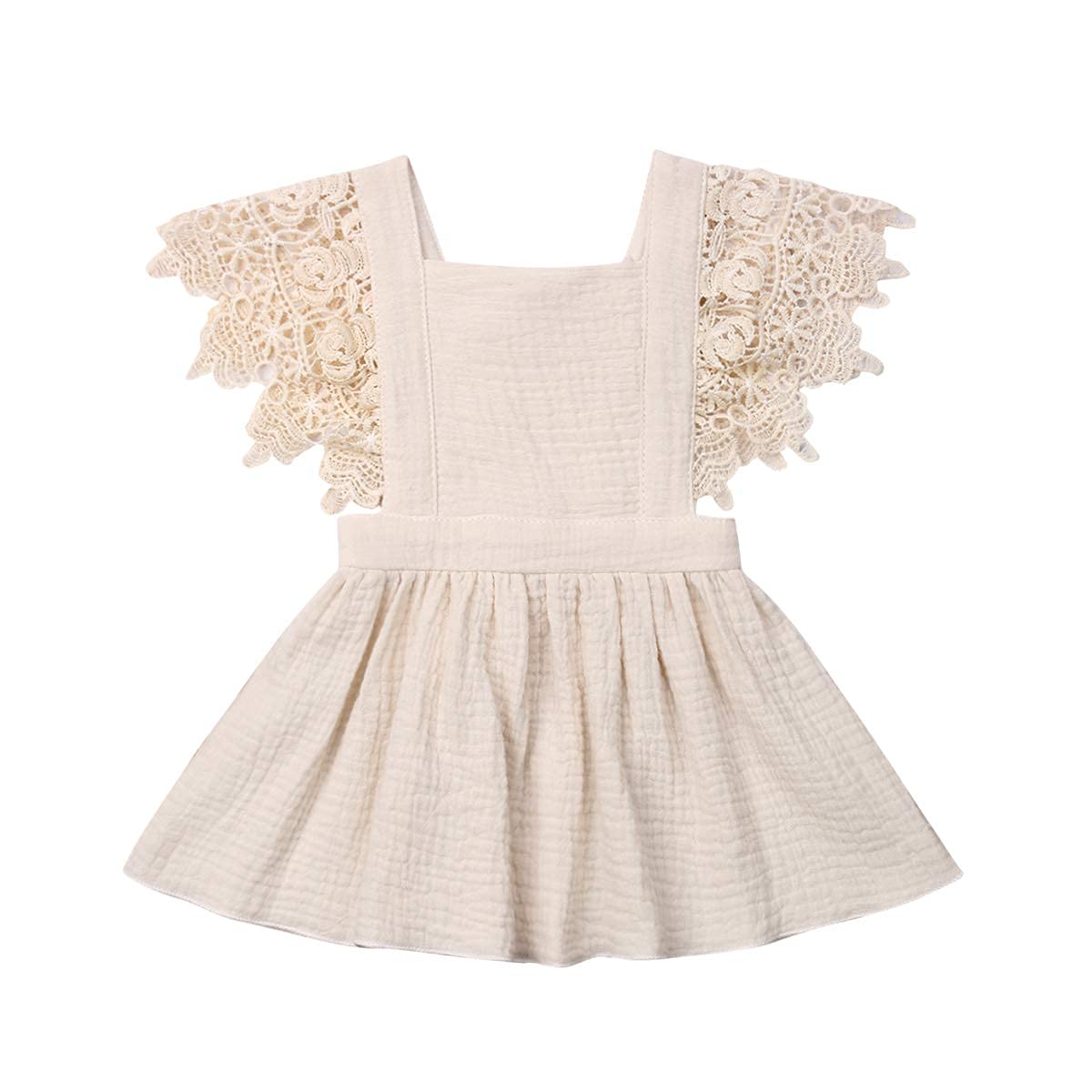 Votuleazi Newborn Baby Girl Romper - Lace Ruffle Sleeveless Jumpsuit for Summer | Cute Outfits for Photoshoots, Parties & Daily Wear