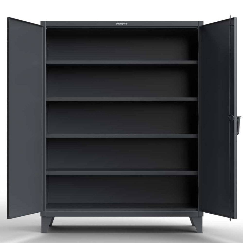 Heavy Duty 12 GA Steel Storage Cabinet with 4 Adjustable Shelves - 60