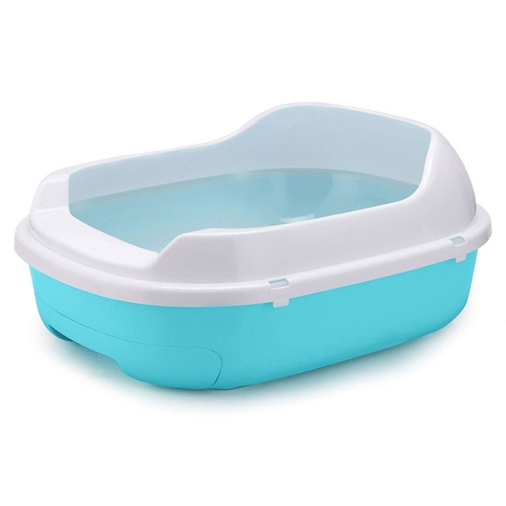 FGH QPLKKMOI Covered Cat Litter Box - Large Semi-Enclosed Eco-Friendly Pet Toilet for Odor Control | Perfect for Small Spaces & Multi-Cat Homes