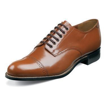 Stacy Adams Madison Men's Dress Shoes in Oak Brown - Perfect for Business, Formal Events & Weddings
