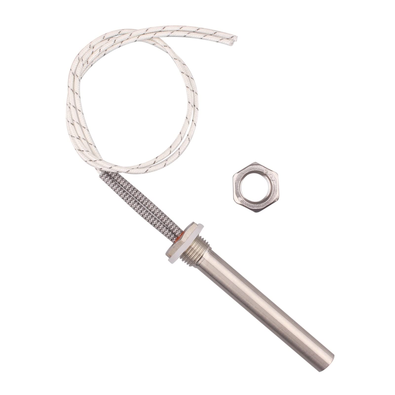24V DC Immersion Cartridge Heater - 300W Stainless Steel Electric Water Heating Element for Industrial & Home Use - Perfect for Aquariums, Brewing, and Laboratory Applications