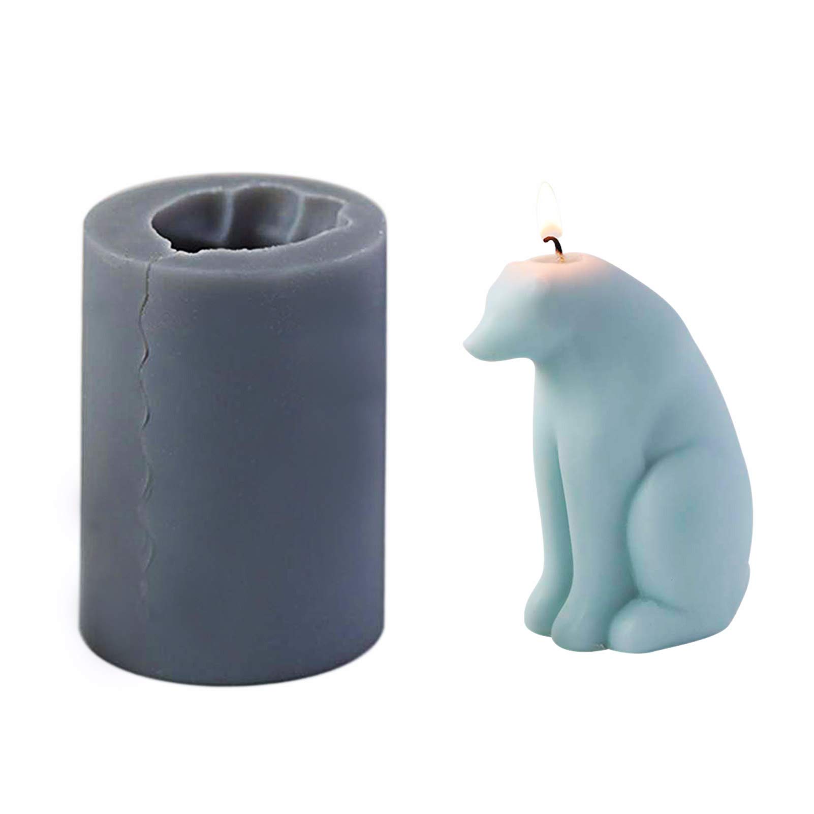 QWDLID Cute Polar Bear Candle & Soap Silicone Molds - DIY Aromatherapy Candles, Handmade Soap, and Craft Decorations (Large) - Perfect for Home Decor, Gifts, and Relaxation