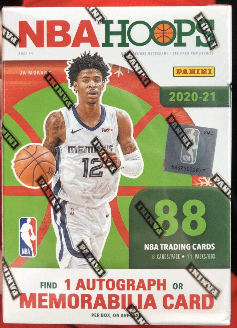 2020-21 Panini NBA Hoops Winter Holiday Blaster Box - 11 Packs (88 Cards) with Exclusive Rookie Winter Sweater Card | LaMelo Ball, Wiseman, Haliburton Rookie Cards | Zion Williamson, Ja Morant 2nd Year Cards | Luka Doncic & LeBron James Rare Parallels | Kobe Bryant SLAM Inserts | Bonus 3 Team Cards | Perfect for NBA Collectors, Holiday Gifts & Fantasy Basketball Fans