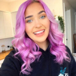 Umberto Giannini Flowerology Sweet Violet Color Mask 200ml - Hydrating Hair Treatment for Dry, Damaged Hair - Perfect for Salon-Quality At-Home Hair Care