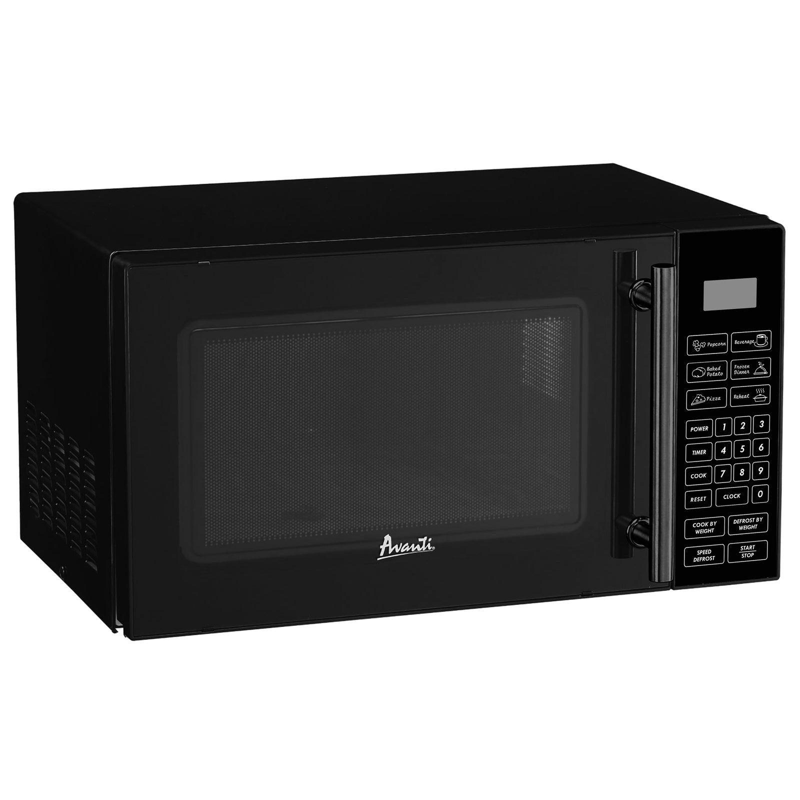 Avanti MT81K1BH 0.8 Cu. Ft. Compact Countertop Microwave Oven - Perfect for Small Kitchens, Dorms & Office Spaces