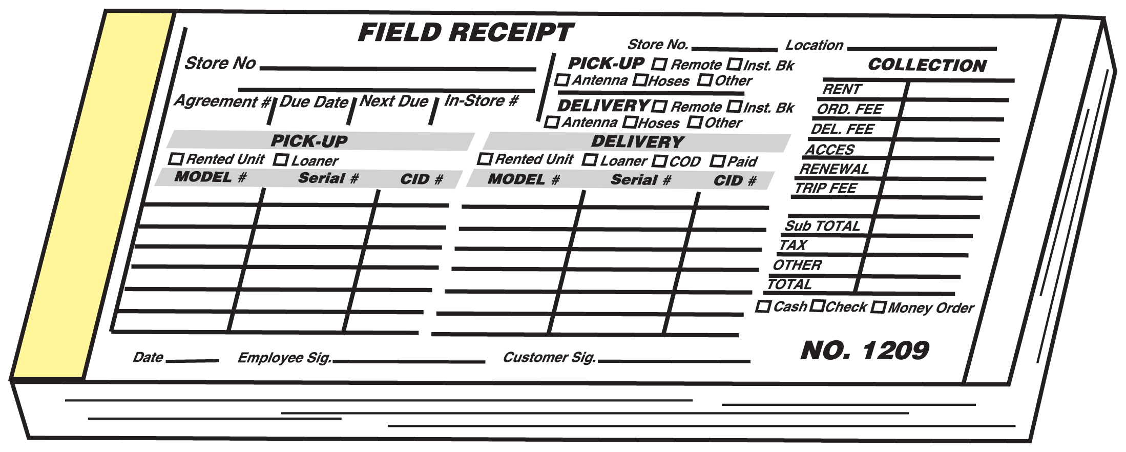Field Receipts FR4B - Durable Waterproof Notebook for Outdoor Adventures, Hunting & Hiking | Weatherproof Writing Pad for Rugged Environments
