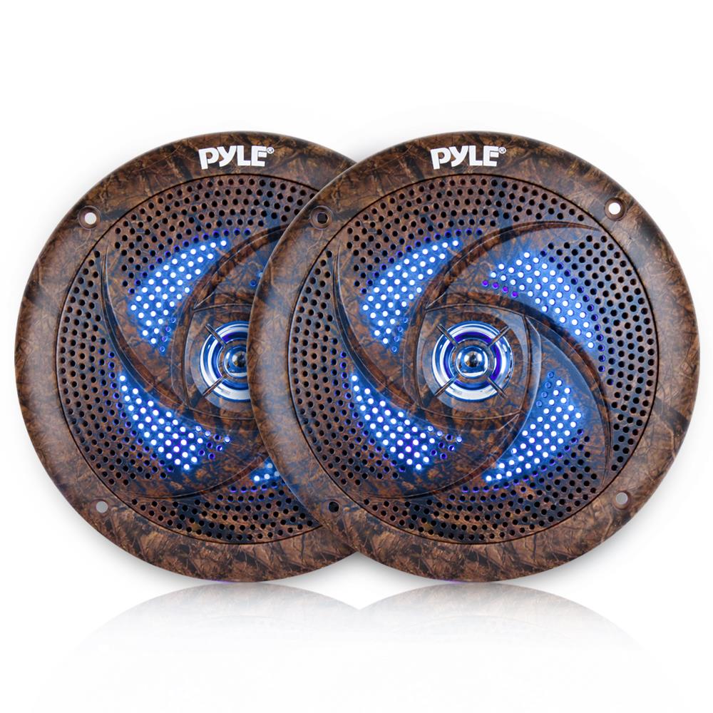 6.5 Inch Waterproof Marine LED Speakers - High-Quality Boat Audio System for Boats, Yachts & Outdoor Adventures