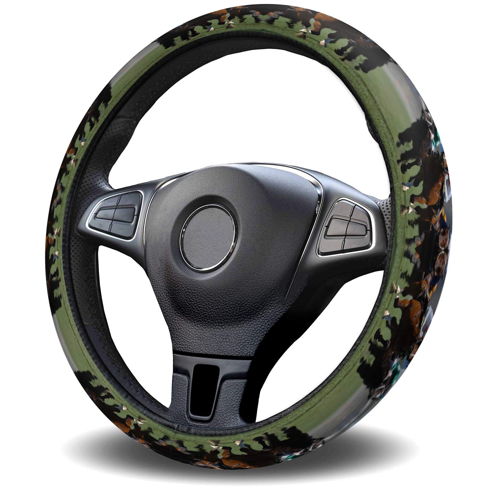 Premium Anti-Slip Steering Wheel Cover - Universal 15