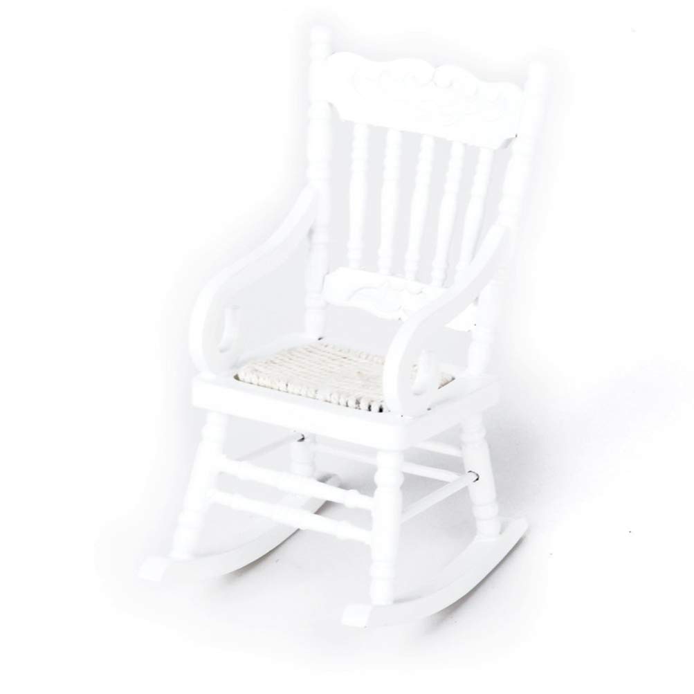 Healifty 1:12 Miniature Dollhouse Chair - DIY Craft Toy Accessory for Kids, Girls, and Collectors - Perfect for Dollhouse Decor, DIY Projects, and Kids' Playtime