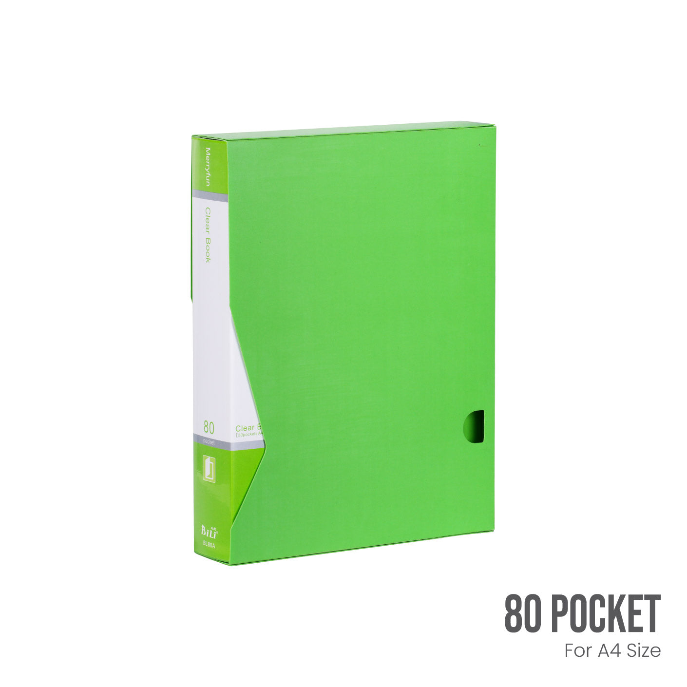 Clear Book 80-Pocket Photo Album BL80A (HFH4016T) - Perfect for Scrapbooking, Wedding Memories, and Family Photo Storage