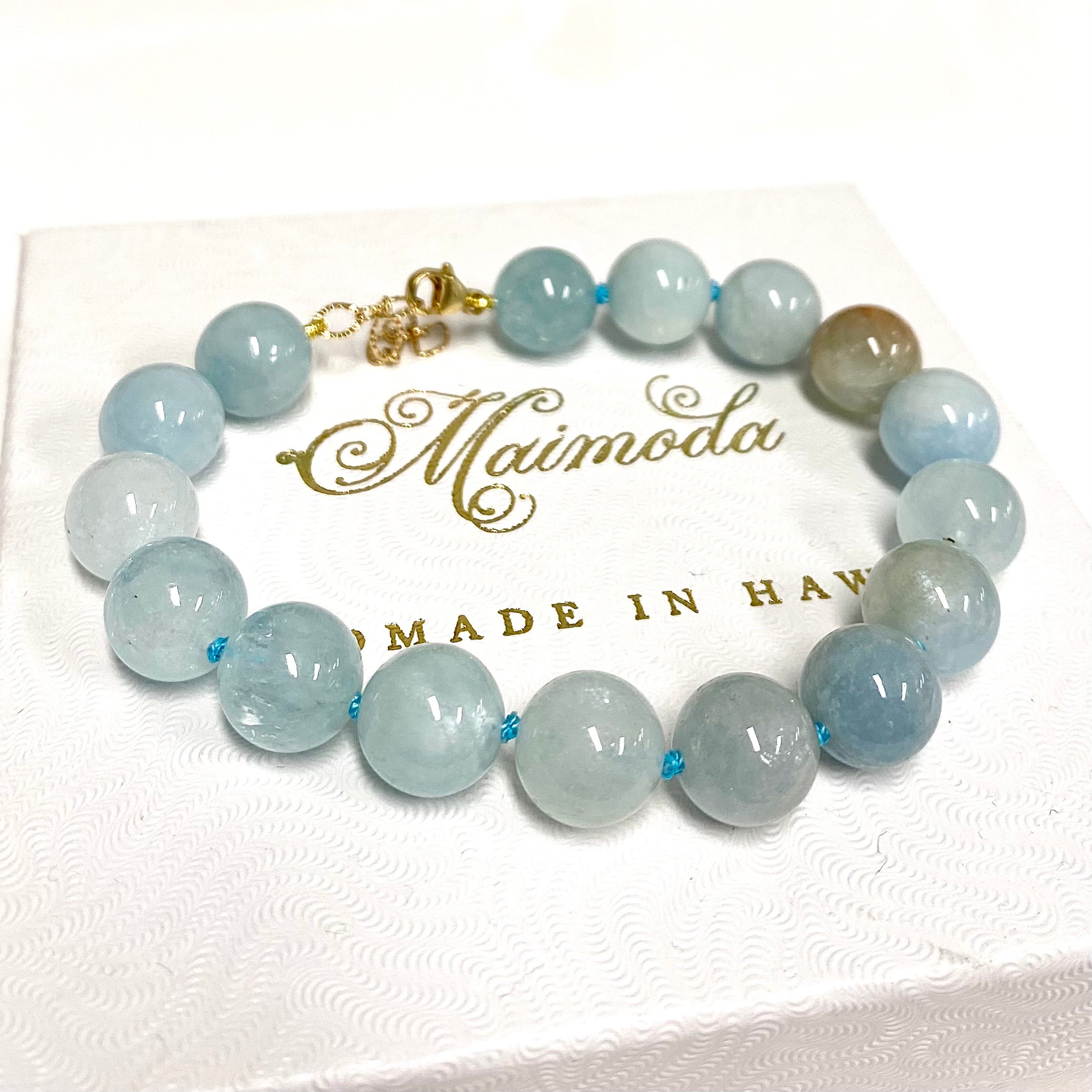 CORA Aquamarine Bracelet (B546) - Elegant Gemstone Jewelry for Women, Perfect for Parties, Weddings & Everyday Wear