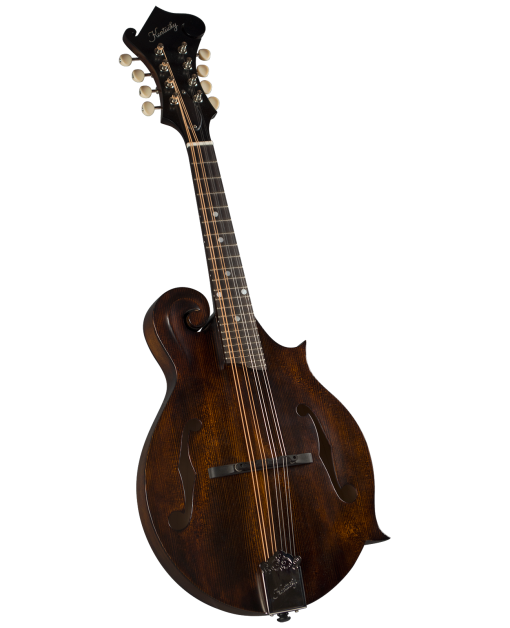 Kentucky KM-606 Standard F-Style Mandolin - Satin Brown Finish | Handcrafted Solid Wood Construction | Perfect for Bluegrass, Folk & Country Music Performances