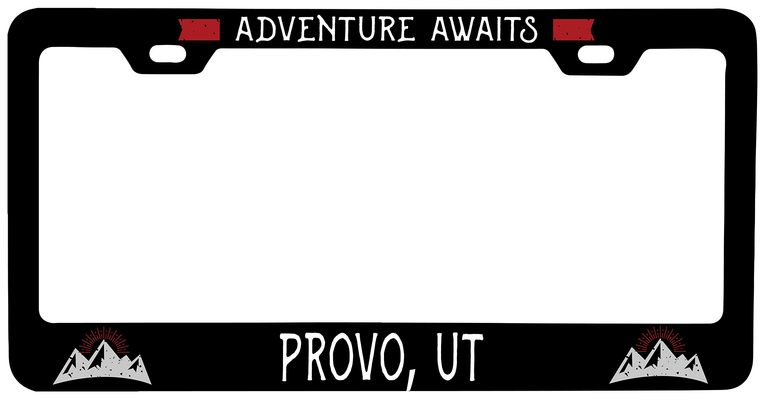 Provo Utah Vanity Metal License Plate Frame - Custom Car Accessories for Personalized Style | Perfect for Gifts, Car Shows & Local Pride