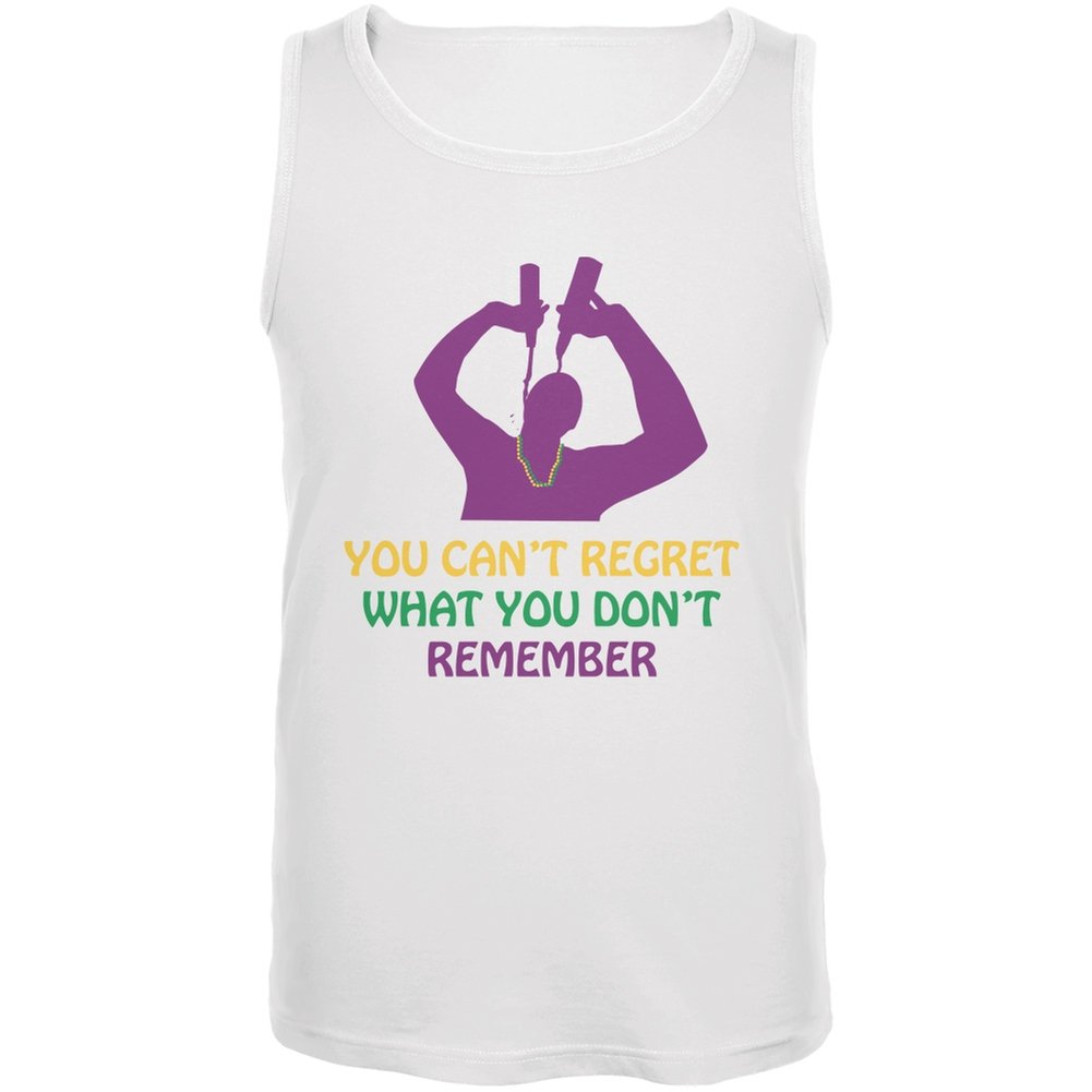 Old Glory Patriotic Mardi Gras White Tank Top for Adults - Perfect for Festivals, Parties & 4th of July Celebrations