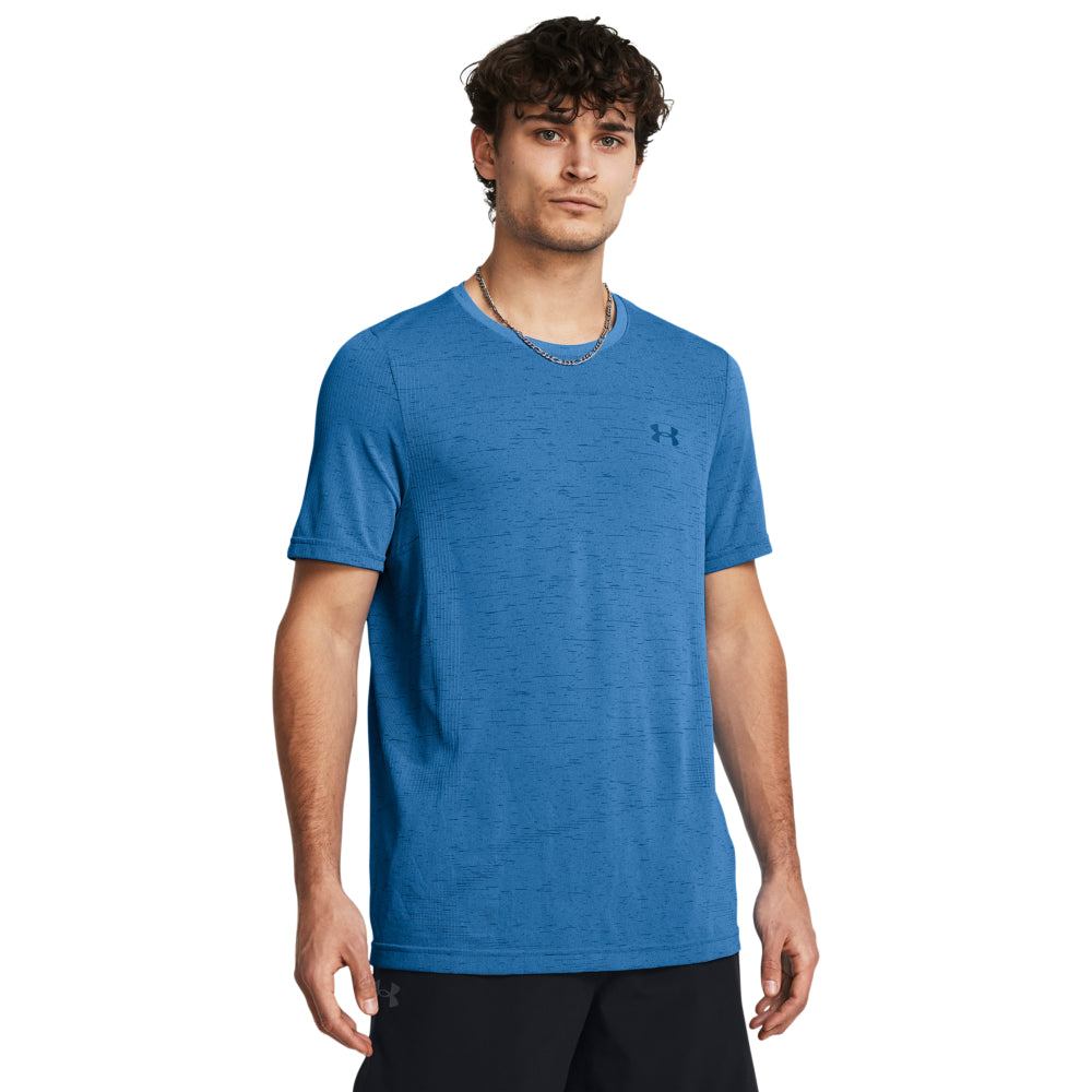 UA Vanish Seamless Men's Workout T-Shirt - Moisture Wicking Athletic Top for Running, Gym & Training - Lightweight Breathable Performance Shirt