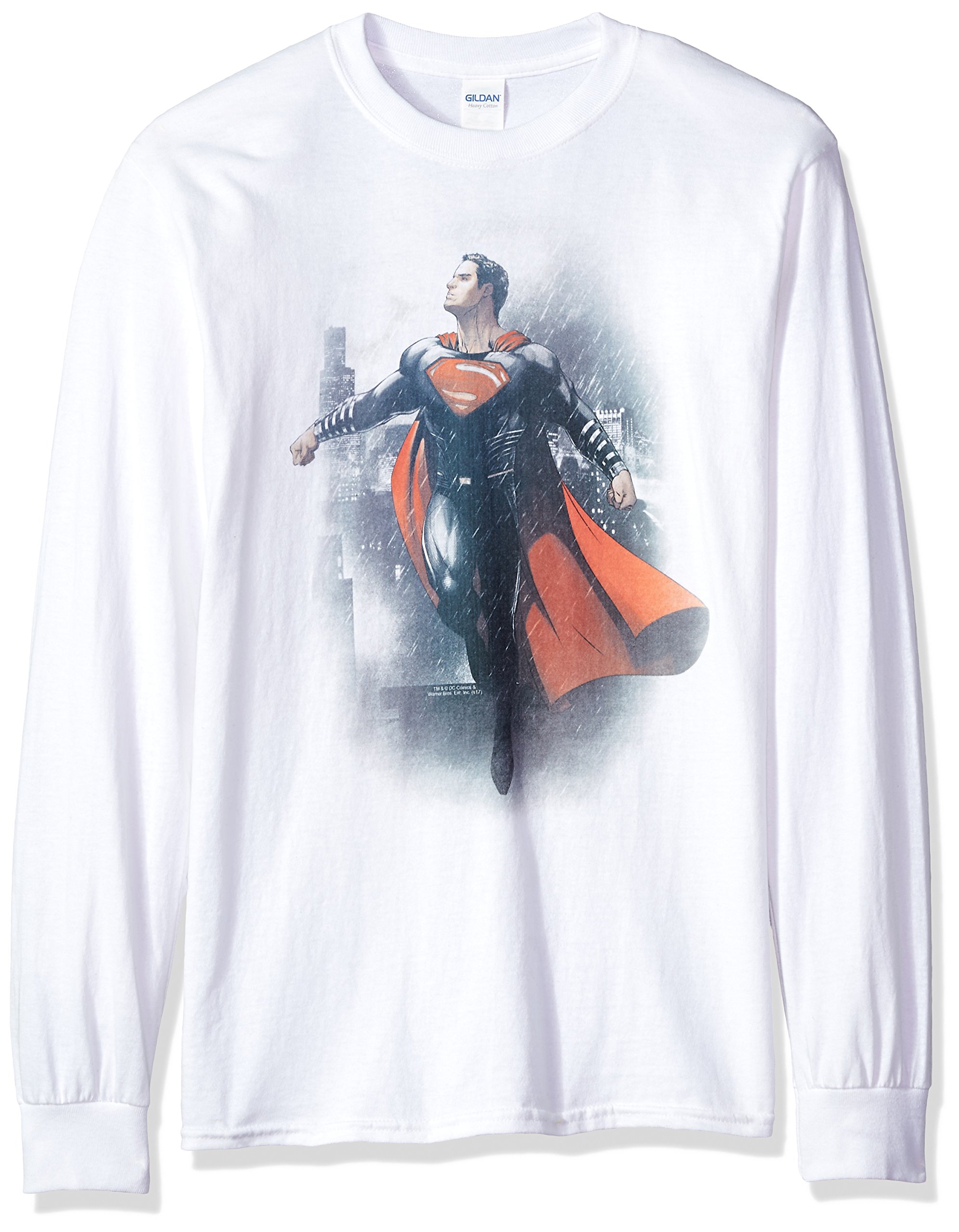 Batman vs Superman Long Sleeve Graphic T-Shirt for Men - DC Comics Superhero Tee | Perfect for Cosplay, Movie Nights & Superhero Fans