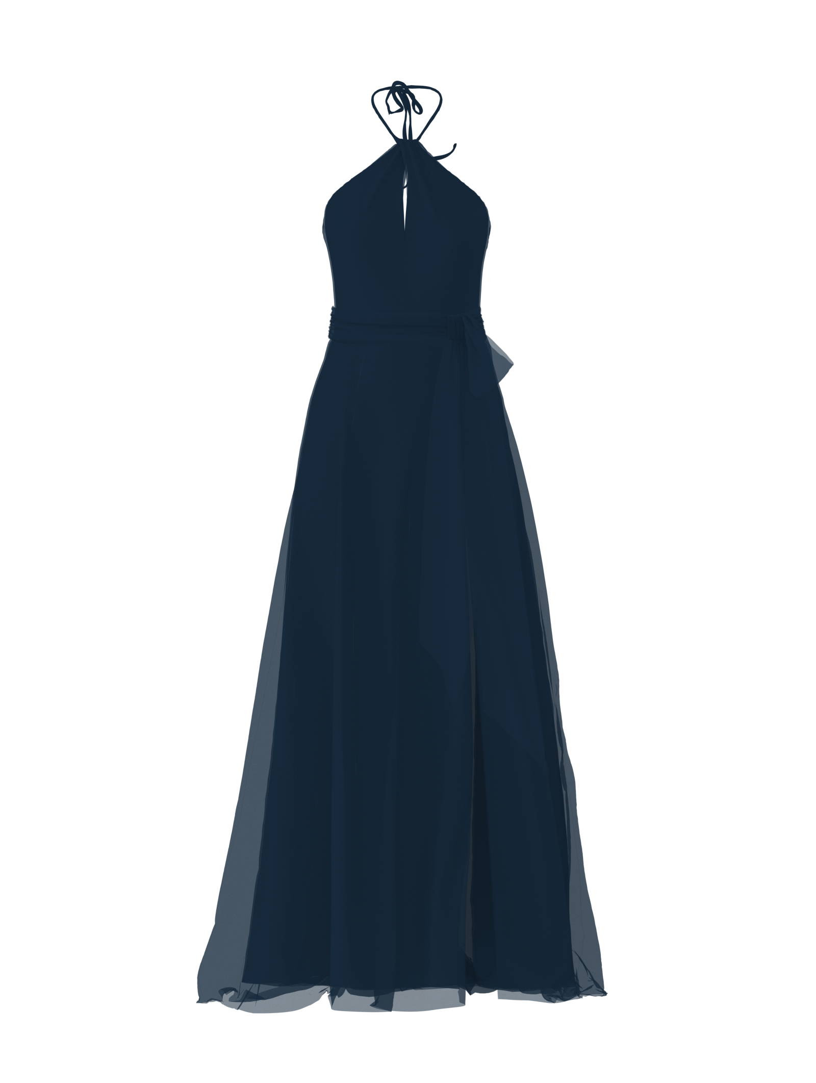Colby Bodice & Arabella Skirt Set with Sash Belt in Navy Blue - Perfect for Formal Events, Weddings, and Vintage Fashion Lovers