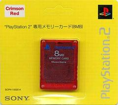 8MB Memory Card for Playstation 2 (PS2) - Crimson Red | Save Game Progress | Compatible with JP Consoles | Perfect for Gaming, Storage & Backup