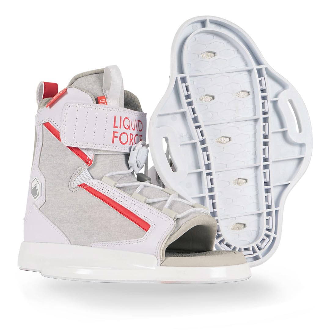 Liquid Force Kid's Dream Wakeboard Bindings for Girls 2025 - Youth Size 12T-5Y | Comfortable & Adjustable Water Sports Gear for Kids | Perfect for Wakeboarding, Water Skiing & Summer Fun at the Lake