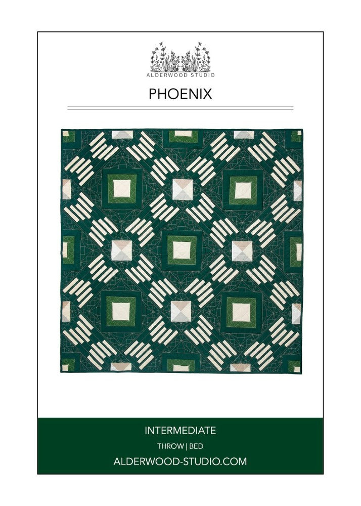 Phoenix Quilt Pattern - Unique Handmade Quilting Design for Bedding, Wall Decor & Gifts | Perfect for Home Decor, Baby Nursery & Craft Projects