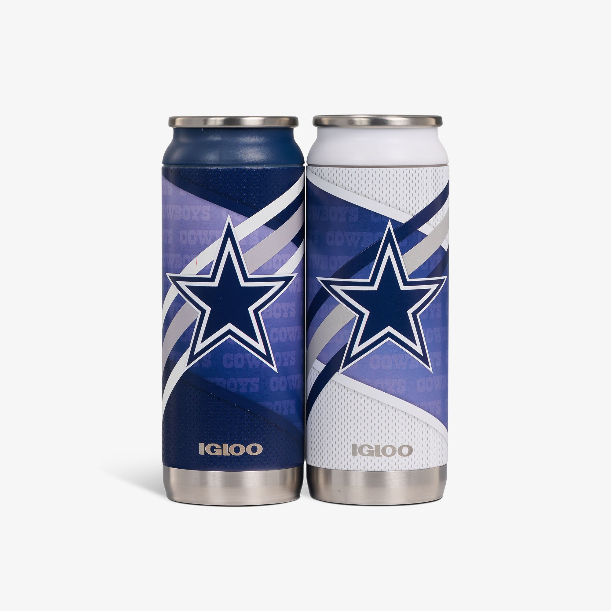 Dallas Cowboys Official NFL 16oz Beer Can 2-Pack - Home & Away Game Day Essentials for Tailgating & Parties