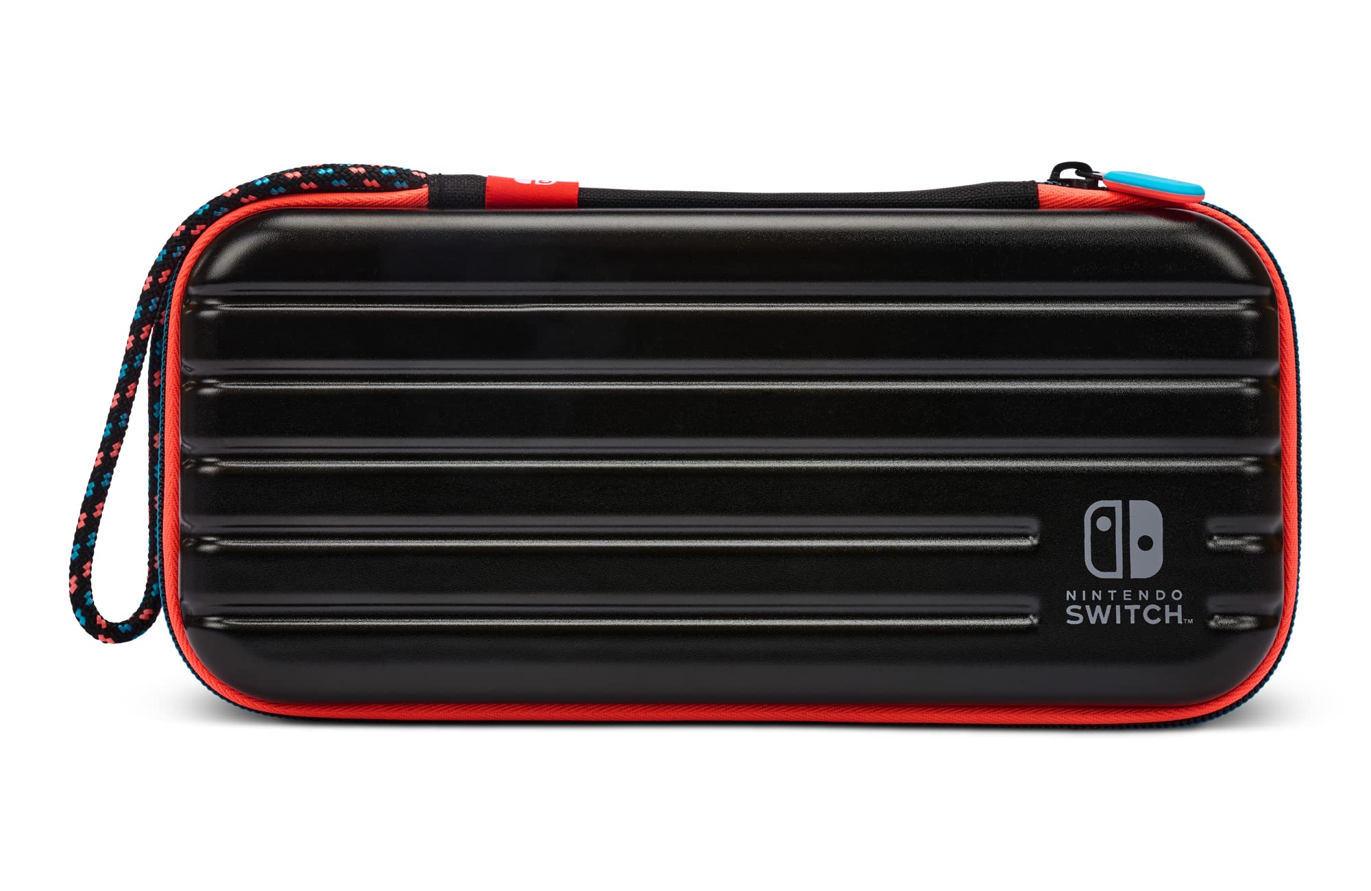 PowerA Slim Travel Pro Case for Nintendo Switch - OLED Model, Switch & Switch Lite - Red/Blue Hard Shell Protective Gaming Case | Portable Storage for Travel, Commuting & Home Use
