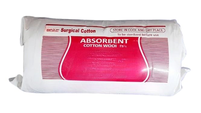 RXSHOPY 400g Absorbent Surgical Cotton Wool - Sterile Medical Cotton for Clinics, Hospitals & First Aid | Wound Dressing, Makeup Removal, Baby Care (Pack of 1)