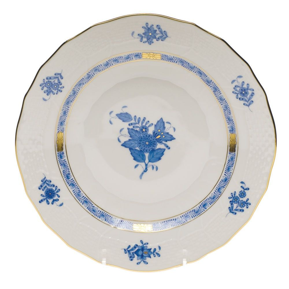 Exquisite Chinese Blue Floral Dessert Plate Set - Elegant Porcelain Appetizer Plates for Wedding, Party, and Tea Time Serving
