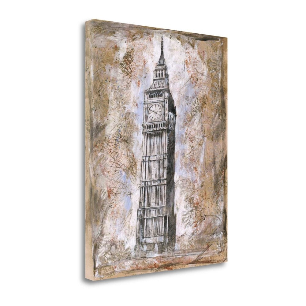 Big Ben by Marta G. Wiley - Premium Giclee Art Print on Gallery Wrapped Canvas - Ready to Hang Wall Decor for Living Room, Office & Home