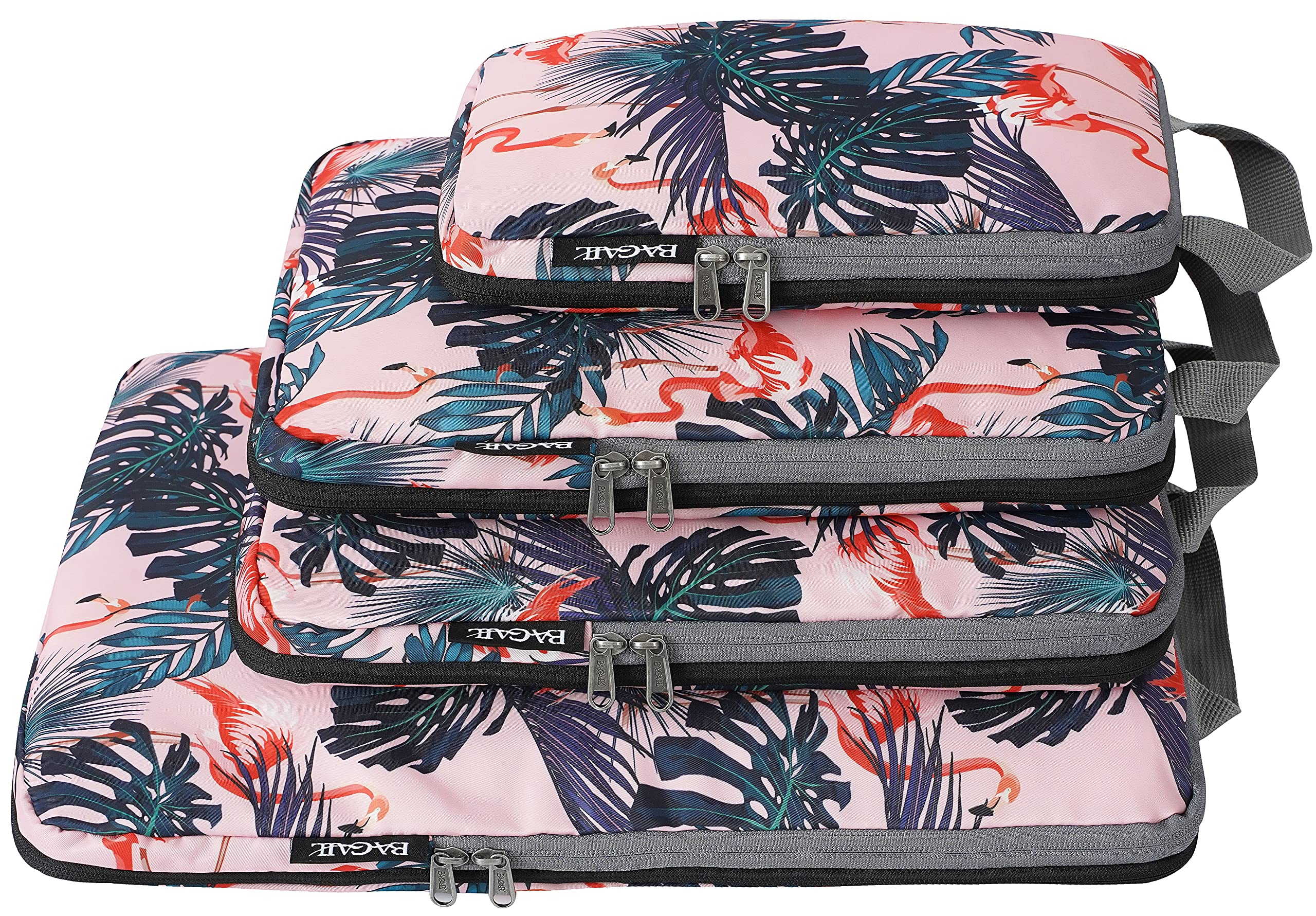 BAGAIL 4/5/6 Set Compression Packing Cubes - Expandable Travel Organizers for Suitcases & Backpacks - Perfect for Vacations, Business Trips & Weekend Getaways